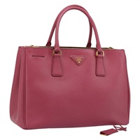 プラダ PRADA ガレリア ハンドバッグ サフィアーノレザー ピンク ゴールド レディース YKZ321A