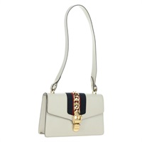 グッチ GUCCI シルヴィ ハンドバッグ シェリーライン レザー アイボリー ゴールド 421882 レディース 174142SAV
