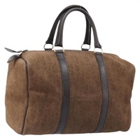 クリスチャンディオール Christian Dior ハンドバッグ トロッターキャンバス スエード ブラウン ゴールド レディース BAZ126A