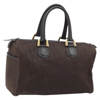 クリスチャンディオール Christian Dior ハンドバッグ トロッターキャンバス ブラウン ゴールド レディース mr2225A