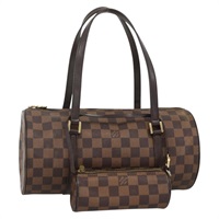 ルイ・ヴィトン LOUIS VUITTON パピヨン30 ハンドバッグ ダミエ エベヌ N51303 レディース YKZ837A