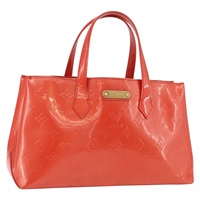 ルイ・ヴィトン LOUIS VUITTON ウィルシャーPM ハンドバッグ モノグラムヴェルニ オレンジサンセット M93644 レディース YKZ891A