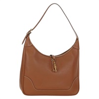 エルメス HERMES トリム31 ショルダーバッグ トゴレザー ブラウン ゴールド レディース am11092V