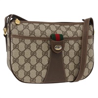 グッチ GUCCI ショルダーバッグ GGスプリーム ウェブシェリーライン PVC ベージュ ゴールド 001 58 6177 レディース YKZ589A