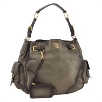 プラダ PRADA ショルダーバッグ レザー ゴールドトーン レディース YKZ790A