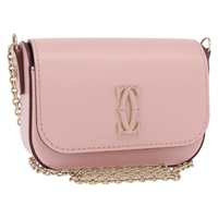 カルティエ CARTIER ショルダーバッグ チェーン レザー ピンク ゴールド レディース 167176SM