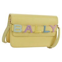 バリー BALLY ショルダーバッグ BALLYロゴ 30点限定 レザー ゴールド イエロー レディース am11184SM