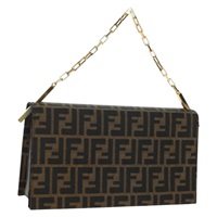 フェンディ FENDI ショルダーバッグ ズッカキャンバス ブラック ブラウン レディース BAZ787V
