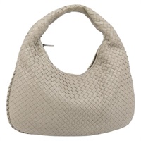 ボッテガヴェネタ BOTTEGAVENETA ホーボー ショルダーバッグ イントレチャート レザー グレー レディース fm5272V