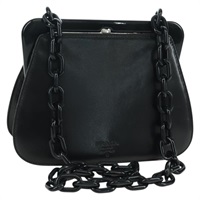 プラダ PRADA ショルダーバッグ プラチェーン レザー ブラック レディース SW2251V