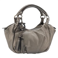 サルヴァトーレフェラガモ Salvatore Ferragamo ショルダーバッグ ガンチーニ レザー シルバー レディース BA11755A