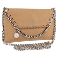 ステラ マッカートニー Stella MacCartney ショルダーバッグ チェーン ポリエステル ベージュ シルバー レディース BA11918A