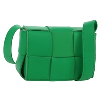 ボッテガヴェネタ BOTTEGAVENETA ショルダーバッグ イントレチャート レザー グリーン レディース bs34221A