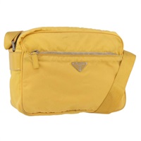 プラダ PRADA ショルダーバッグ ナイロン イエロー シルバー レディース SW2282A