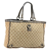 グッチ GUCCI トートバッグ GGキャンバス ベージュ ゴールド 141472 レディース YKZ512A