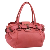 サルヴァトーレフェラガモ Salvatore Ferragamo トートバッグ レザー レッド シルバー レディース AMZ101A