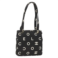 シャネル CHANEL トートバッグ アイコン マトラッセ キャンバス ブラック ゴールド レディース BA11769A