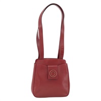 セリーヌ CELINE トートバッグ サークル レザー ゴールド ボルドー レディース SW2245A