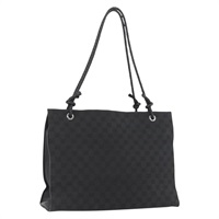 グッチ GUCCI トートバッグ GGキャンバス ブラック シルバー 109140 レディース SW2279A