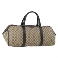 グッチ GUCCI ボストンバッグ GGスプリーム PVC ベージュ 108793 レディース 174121A