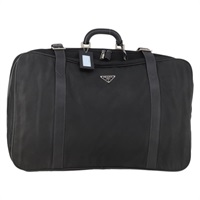 プラダ PRADA ボストンバッグ ナイロン ブラック シルバー レディース 173960A