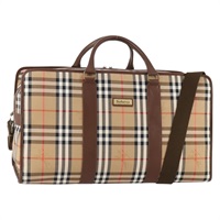 バーバリーズ Burberrys ボストンバッグ ノバチェック キャンバス 2way ベージュ ゴールド レディース ep13867V