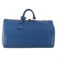 ルイ・ヴィトン LOUIS VUITTON キーポル55 ボストンバッグ エピ トレドブルー M42955 レディース BAZ215A
