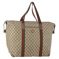 グッチ GUCCI ボストンバッグ GGスプリーム ウェブシェリーライン PVC ベージュ レッド 012 39 6211 9411 レディース SW2202A