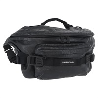 バレンシアガ BALENCIAGA アーミーラージ ウエストバッグ レザー ブラック 644035 レディース YKZ012A