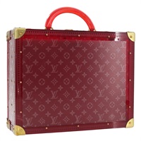 ルイ・ヴィトン LOUIS VUITTON コトヴィル40 トランク モノグラム シースルー ガラス レッド M13182 レディース 167157SM