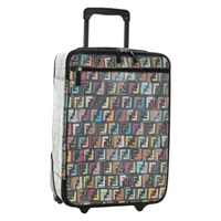 フェンディ FENDI トランク キャリーケース ズッカキャンバス マルチカラー ゴールド レディース AMZ467M