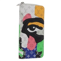 ルイ・ヴィトン LOUIS VUITTON ジッピーウォレットヴェルティカル 長財布 モノグラムLVポートレート マルチカラー M82590 レディース 167169SM