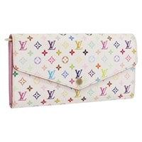ルイ・ヴィトン LOUIS VUITTON ポルトフォイユ・サラ 長財布 モノグラムマルチカラー ホワイト M93532 レディース 171205A