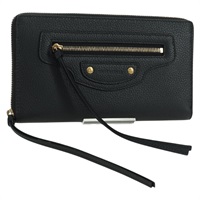 バレンシアガ BALENCIAGA ネオクラシック コンチネンタル 長財布 レザー ブラック ゴールド 640115 レディース SW2301M