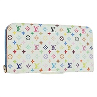 ルイ・ヴィトン LOUIS VUITTON ポルトフォイユアンソリット 長財布 モノグラムマルチカラー ホワイト M93750 レディース YKZ751SAM