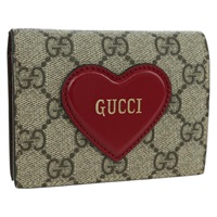 グッチ GUCCI コンパクトウォレット 財布 GGスプリーム PVC ベージュ 648848 レディース BAZ873M