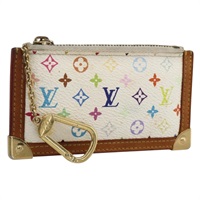 ルイ・ヴィトン LOUIS VUITTON ポシェット・クレ コインケース モノグラム・マルチカラー ホワイト M92655 レディース AMZ392A