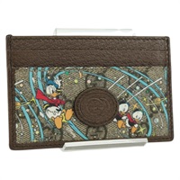グッチ GUCCI カードケース GGスプリーム GUCCI×Disney PVC ベージュ 647942 レディース AMZ111M