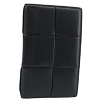 ボッテガヴェネタ BOTTEGAVENETA カードケース イントレチャート レザー ブラック レディース BAZ273A