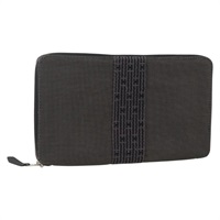 エルメス HERMES エールライン パスポートケース キャンバス グレー レディース 167201A