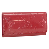 ルイ・ヴィトン LOUIS VUITTON ミュルティクレ4 キーケース ヴェルニ ピンク M90913 レディース YKZ417A