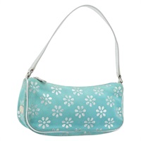 セリーヌ CELINE アクセサリーポーチ スエード グリーン シルバー レディース AMZ035A