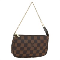 ルイ・ヴィトン LOUIS VUITTON ミニポシェットアクセソワール ポーチ ダミエ エベヌ N58009 レディース 171831V
