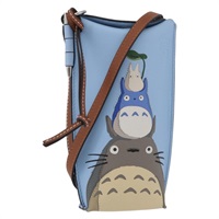 ロエベ LOEWE スマホポーチ トトロ ポーチ LOEWE × Studio Ghibli となりのトトロ レザー ライトブルー レディース 167190SM