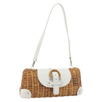 サルヴァトーレフェラガモ Salvatore Ferragamo アクセサリーポーチ ガンチーニ ラタン ベージュ ホワイト レディース BAZ704A