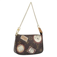 ルイ・ヴィトン LOUIS VUITTON ミニポシェットアクセソワール ポーチ モノグラムパッチ ラベルコレクション M95804 レディース ka3493A