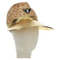 プラダ PRADA ハット ラフィア S ベージュ 1HC225 レディース BAZ670M