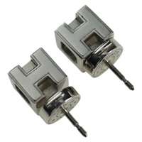 エルメス HERMES イヤリング カージュドアッシュ　ピアス メタル レディース BAZ613M