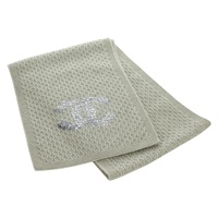 シャネル CHANEL マフラー ココマーク カシミア ベージュ シルバー レディース BA11371V