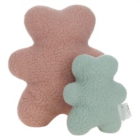 エルメス HERMES ベビーラトル2個セット スカーフ ウール ピンク レディース BAZ824M